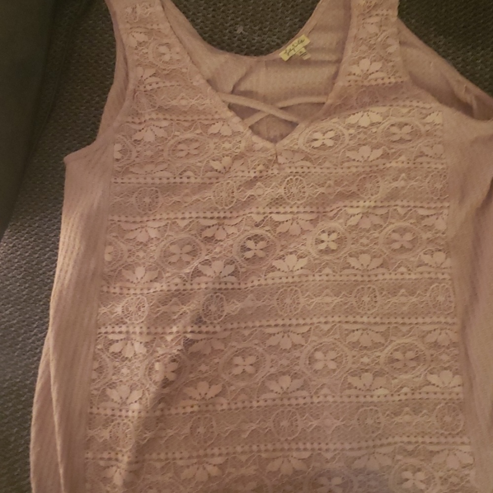 Sleeveless baby pink tank NOWT
